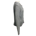Load image into Gallery viewer, Erdem Grey / Black Floral Embroidered Wool and Silk Knit Estelle Cardigan
