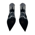 Load image into Gallery viewer, Stella McCartney Black / Silver Zipper Detail Low Heeled Vegan Leather Shoes / Booties