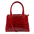 Load image into Gallery viewer, Suarez True Red Alligator Satchel
