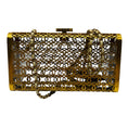 Load image into Gallery viewer, Chanel 2015 Gold Metal CC Moucharabieh Paris-Dubai Minaudiere Clutch