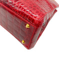Load image into Gallery viewer, Suarez True Red Alligator Satchel