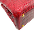 Load image into Gallery viewer, Suarez True Red Alligator Satchel
