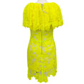 Load image into Gallery viewer, Maticevski Yellow Iridescent Lace Azalea Dress