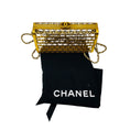 Load image into Gallery viewer, Chanel 2015 Gold Metal CC Moucharabieh Paris-Dubai Minaudiere Clutch