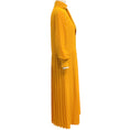 Load image into Gallery viewer, Celine Yellow Silk Pleated Dress with Polka Dots
