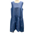 Load image into Gallery viewer, Co x Francois Girbaud Blue Sleeveless Chambray Dress