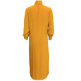 Load image into Gallery viewer, Celine Yellow Silk Pleated Dress with Polka Dots