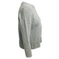 Load image into Gallery viewer, Erdem Grey Crystal Embellished Wool Knit Sweater