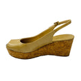 Load image into Gallery viewer, Jimmy Choo Nude Beige Patent Leather Cork Platform Wedge Sandals