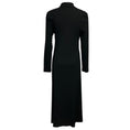 Load image into Gallery viewer, Rosetta Getty Black Polo Long Sleeved Jersey Midi Dress