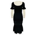Load image into Gallery viewer, Alexis Black Sheira Knit Midi Dress
