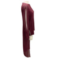 Load image into Gallery viewer, Akris Burgundy High Low Silk Top