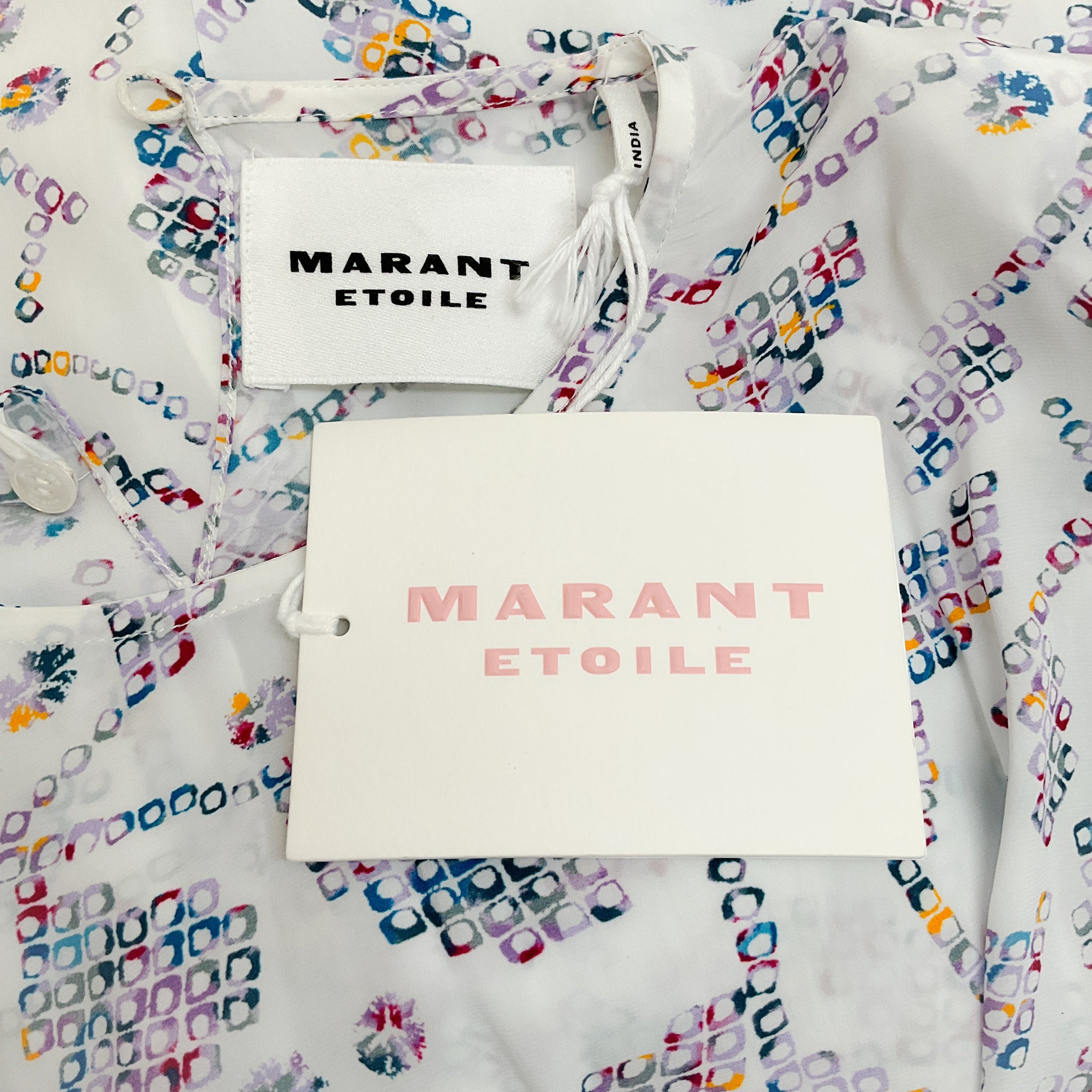 Isabel Marant Étoile Ivory Dulce Knotted Mini Dress
