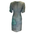 Load image into Gallery viewer, Giorgio Armani Green Short Sleeved V-Neck Silk Dress
