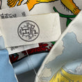 Load image into Gallery viewer, Hermes Red / White / Blue Multi Le Premier Chant Wow Silk Scarf