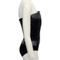 Load image into Gallery viewer, Alexandre Vauthier Black Strapless Sequin Bustier Bodysuit