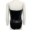 Load image into Gallery viewer, Alexandre Vauthier Black Strapless Sequin Bustier Bodysuit
