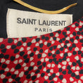 Load image into Gallery viewer, Saint Laurent Red / Black Printed Sleeveless Crepe Dress