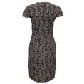 Load image into Gallery viewer, Paule Ka Black / White Intarsia Cap Sleeve Dress