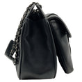 Load image into Gallery viewer, Chanel 2003 Black Leather Mademoiselle Lock Shoulder Bag