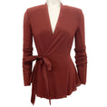 Load image into Gallery viewer, Rick Owens Henna Brown Wrap Top