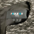 Load image into Gallery viewer, Paule Ka Black / White Intarsia Cap Sleeve Dress