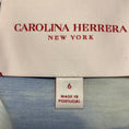 Load image into Gallery viewer, Carolina Herrera Blue / White Printed Sleeveless Shift Dress