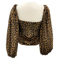 Load image into Gallery viewer, The Attico Brown Leopard Print Velvet Top