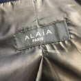 Load image into Gallery viewer, Alaia Navy Blue Full Zip Lambskin Leather Jacket