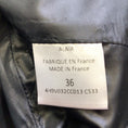 Load image into Gallery viewer, Alaia Navy Blue Full Zip Lambskin Leather Jacket