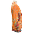 Load image into Gallery viewer, Etro Orange Multi Paisley Printed One Button Blazer
