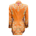 Load image into Gallery viewer, Etro Orange Multi Paisley Printed One Button Blazer