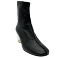 Load image into Gallery viewer, Ritch Erani Black Leather Booties with Lucite Heel