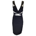 Load image into Gallery viewer, Cushnie et Ochs Black Cut-Out Detail Bodycon Midi Dress
