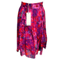 Load image into Gallery viewer, Erdem Pink / Purple Leopard Mirage Voile Susie Full Skirt