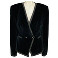 Load image into Gallery viewer, Dolce & Gabbana Black Velvet Blazer with DG Logo Buttons