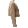 Load image into Gallery viewer, Love Shack Fancy Honey Faux Shearling Cropped Jacket