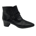 Load image into Gallery viewer, Bottega Veneta Black Intrecciato Detail Leather Ankle Boots
