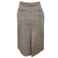 Load image into Gallery viewer, Courreges Beige / Brown Houndstooth Plaid Skirt