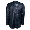 Load image into Gallery viewer, Ralph Lauren Collection Navy Blue Sequined Long Sleeved Blouse