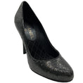 Load image into Gallery viewer, Chanel Black Sequined Pumps With Logo Heel