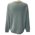 Load image into Gallery viewer, Loro Piana Teal Baby Cashmere Cable Knit Sweater