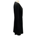 Load image into Gallery viewer, Giorgio Armani Black Draped Long Sleeved Jersey Midi Dress