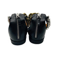 Load image into Gallery viewer, Stella McCartney Black / Silver / Gold Falabella Two Tone Chain Embellished Sandals