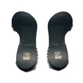 Load image into Gallery viewer, Stella McCartney Black / Silver / Gold Falabella Two Tone Chain Embellished Sandals