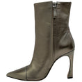 Load image into Gallery viewer, Alexandre Birman Pewter Metallic Leather Myra 100 Boots