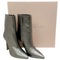 Load image into Gallery viewer, Alexandre Birman Pewter Metallic Leather Myra 100 Boots
