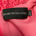 Load image into Gallery viewer, Brandon Maxwell Pink Textured Cape Back Mini Dress