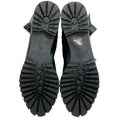 Load image into Gallery viewer, Alexandre Birman Black Studded Lace Up Evelyn Flat Boots