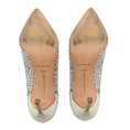 Load image into Gallery viewer, Manolo Blahnik White BB Laser Cut Patent Leather Pumps